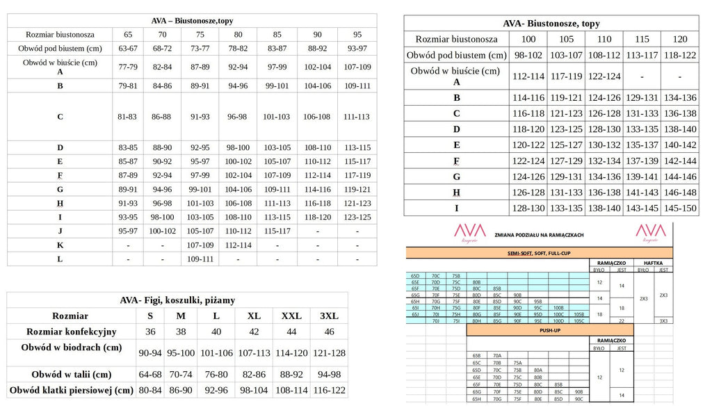 BIUSTONOSZ AV 2036 BIAŁY WYPRZEDAŻ