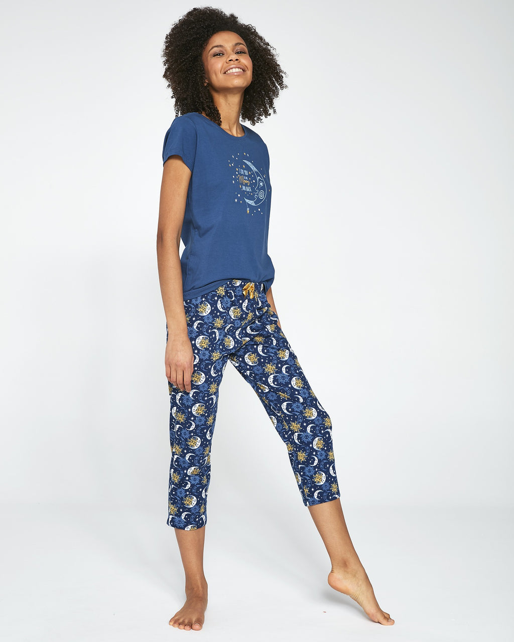 PIŻAMA DAMSKA 498/197 MOON 2 KR