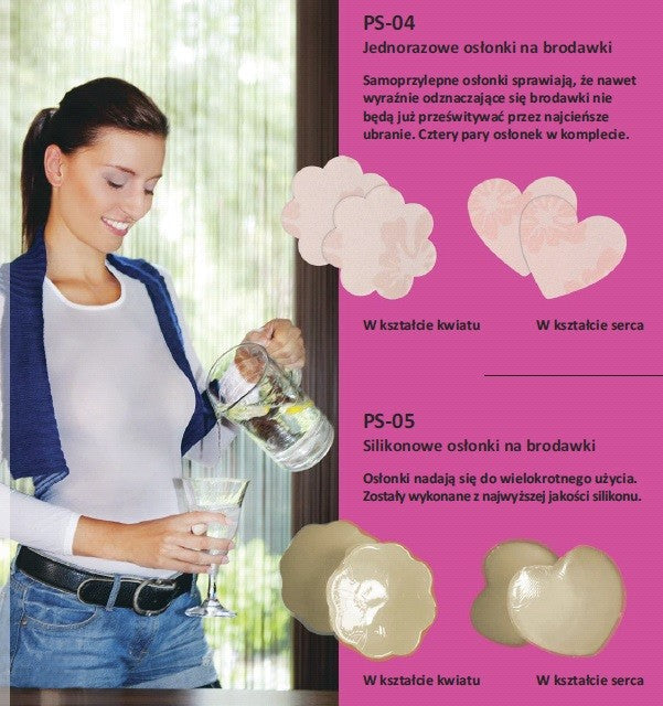 OSŁONKI SILIKONOWE NA BRODAWKI PS-05