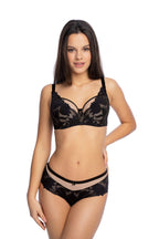 BIUSTONOSZ PÓŁMIĘKNY KETO BSO 1134 CZARNY