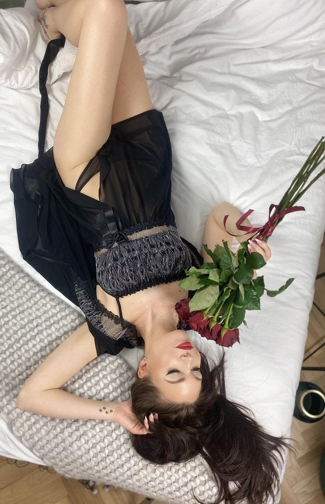 KOSZULKA+STRINGI ADELL 893 WYPRZEDAŻ