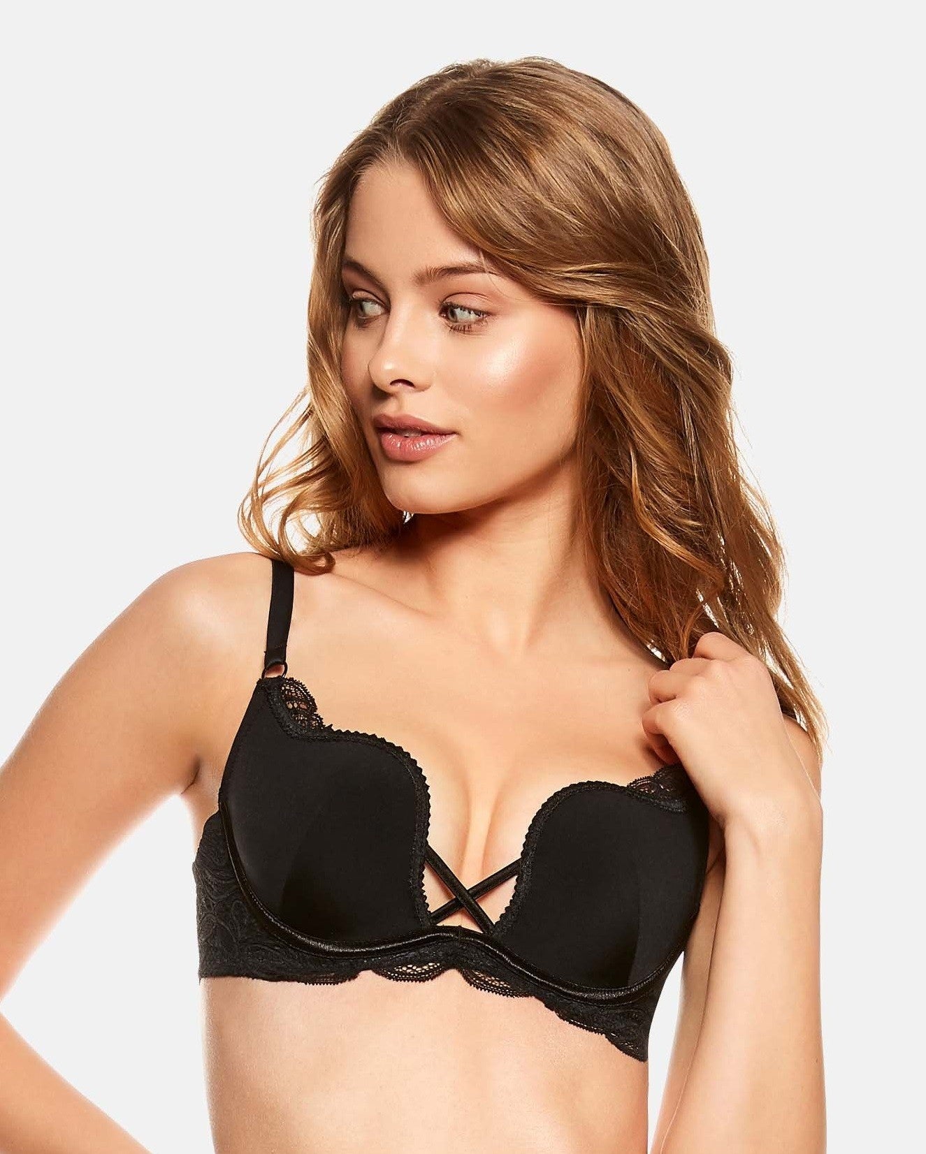 BIUSTONOSZ DELIS PUSH-UP 36121 CZARNY