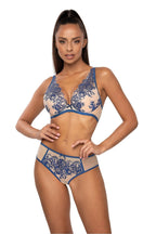 BIUSTONOSZ FRANCJA M-3804/11/1 BEŻOWY/GRANATOWY