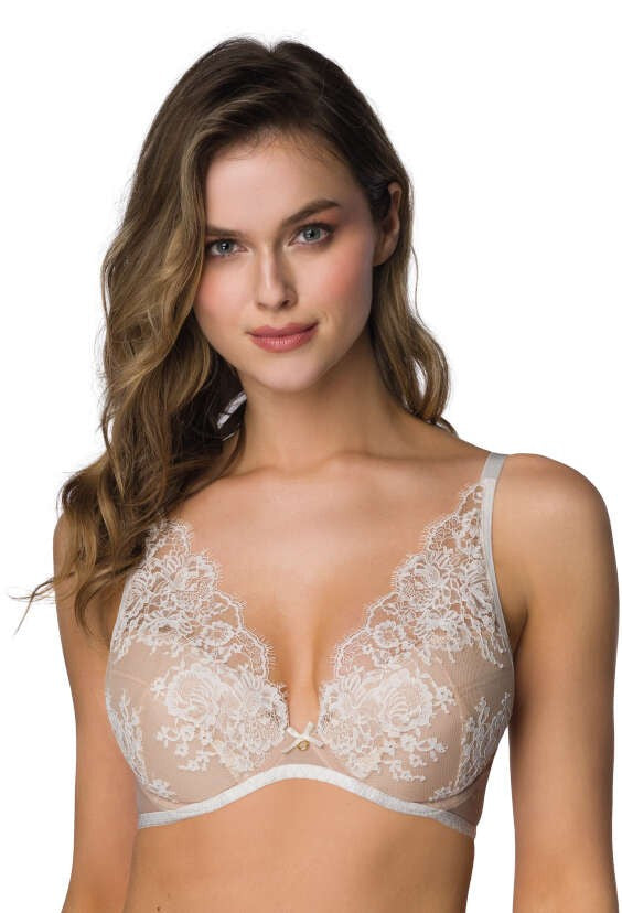 BIUSTONOSZ FRANCJA M-3804/11/1 BEŻOWY/MLEKO