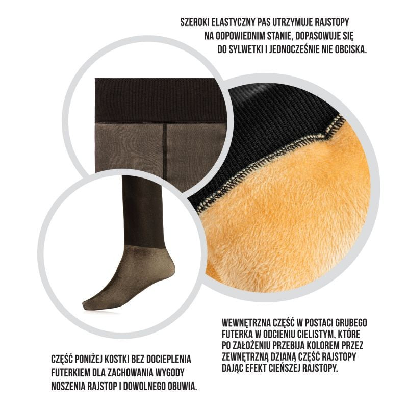 RAJSTOPY OSLO 500 DEN Z FUTERKIEM