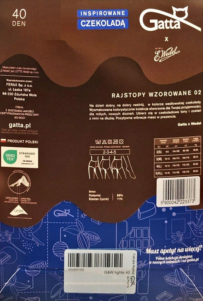 RAJSTOPY GATTA&WEDEL 40 DEN WZ.02