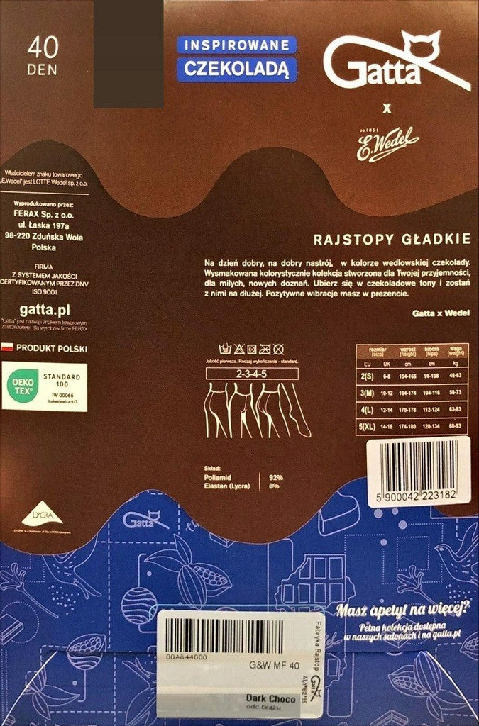RAJSTOPY GATTA&WEDEL 40 DEN WZ.02 R.5