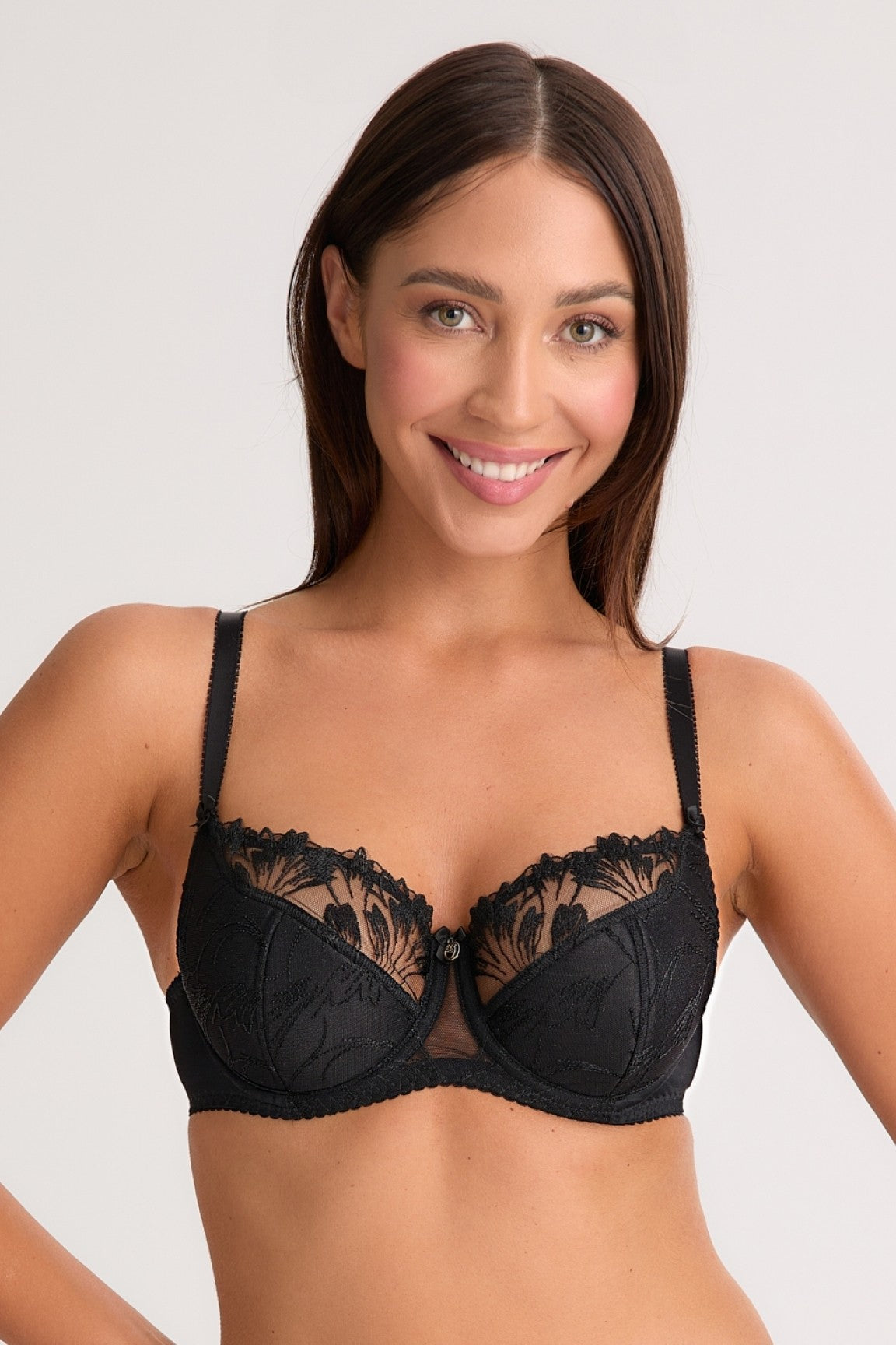 BIUSTONOSZ PÓŁMIĘKNY PARIS BSO 1302 CZARNY