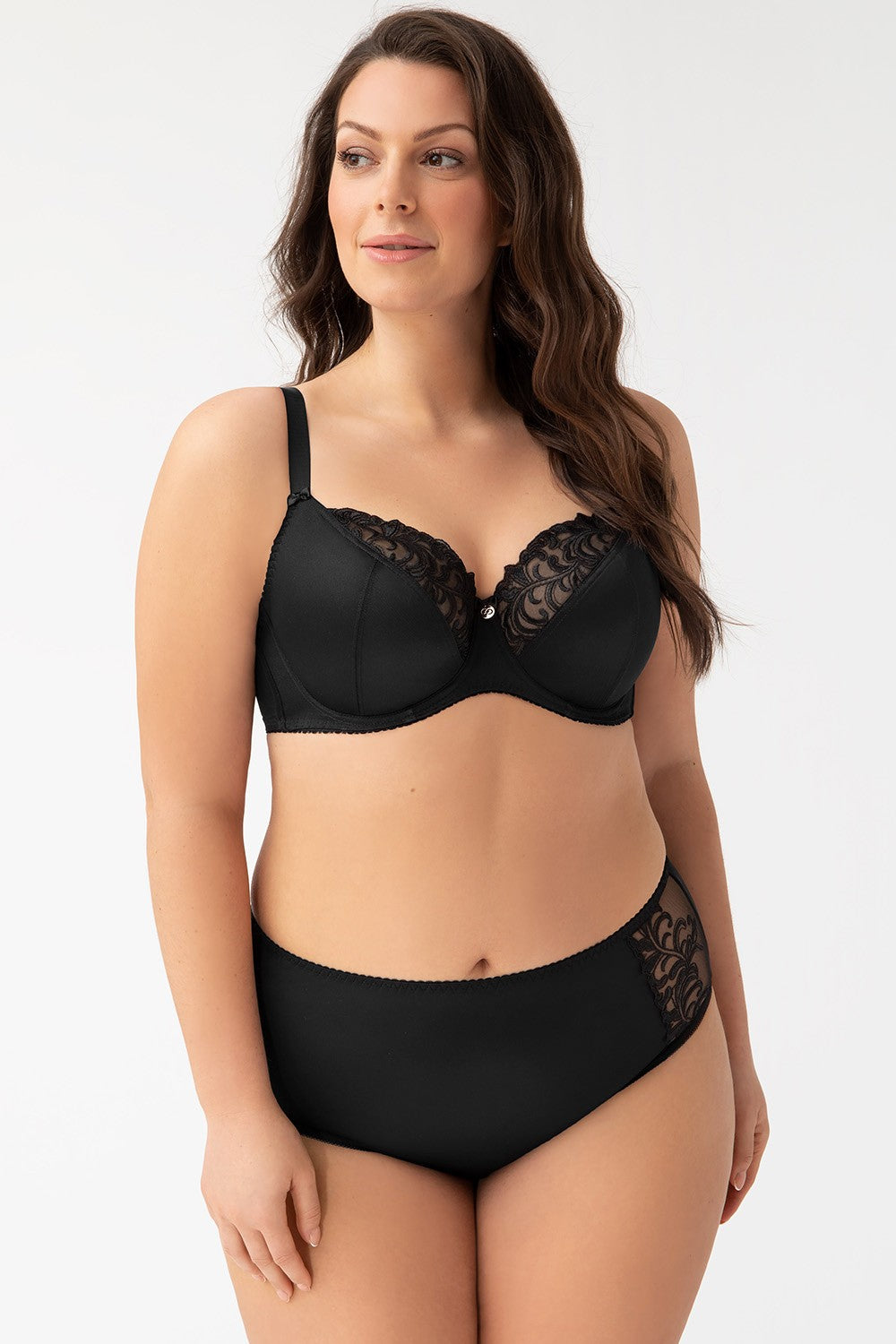 BIUSTONOSZ WIKTORIA CZARNY K378