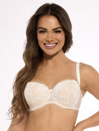 BIUSTONOSZ BARDOTKA ESME BSO 1281 ECRU-BEŻOWY