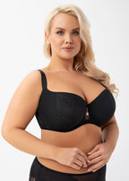 BIUSTONOSZ BAŁKONETKA ERATO K962 CZARNY