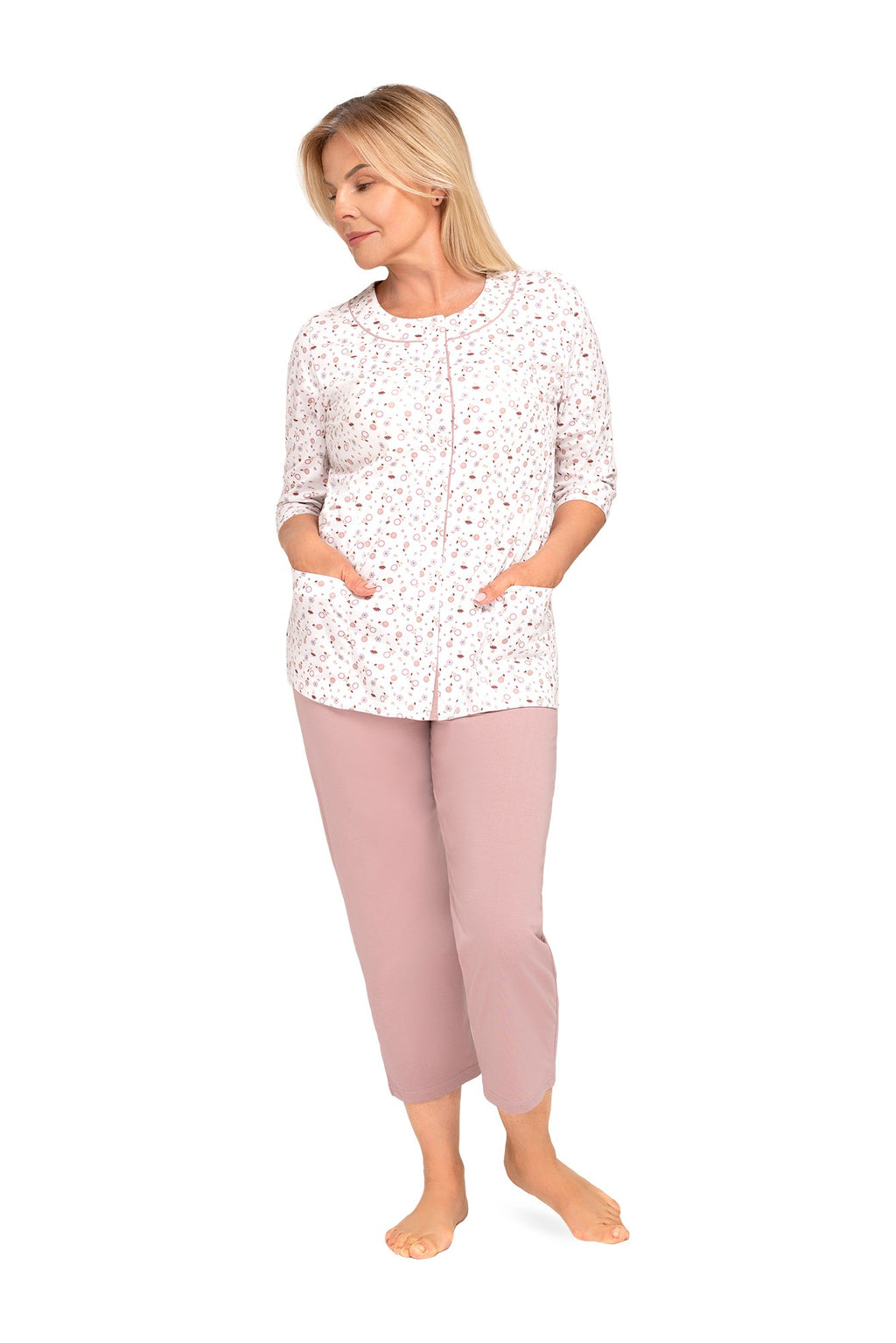 PIŻAMA DAMSKA MARIA II 201 3/4 R.3XL-4XL