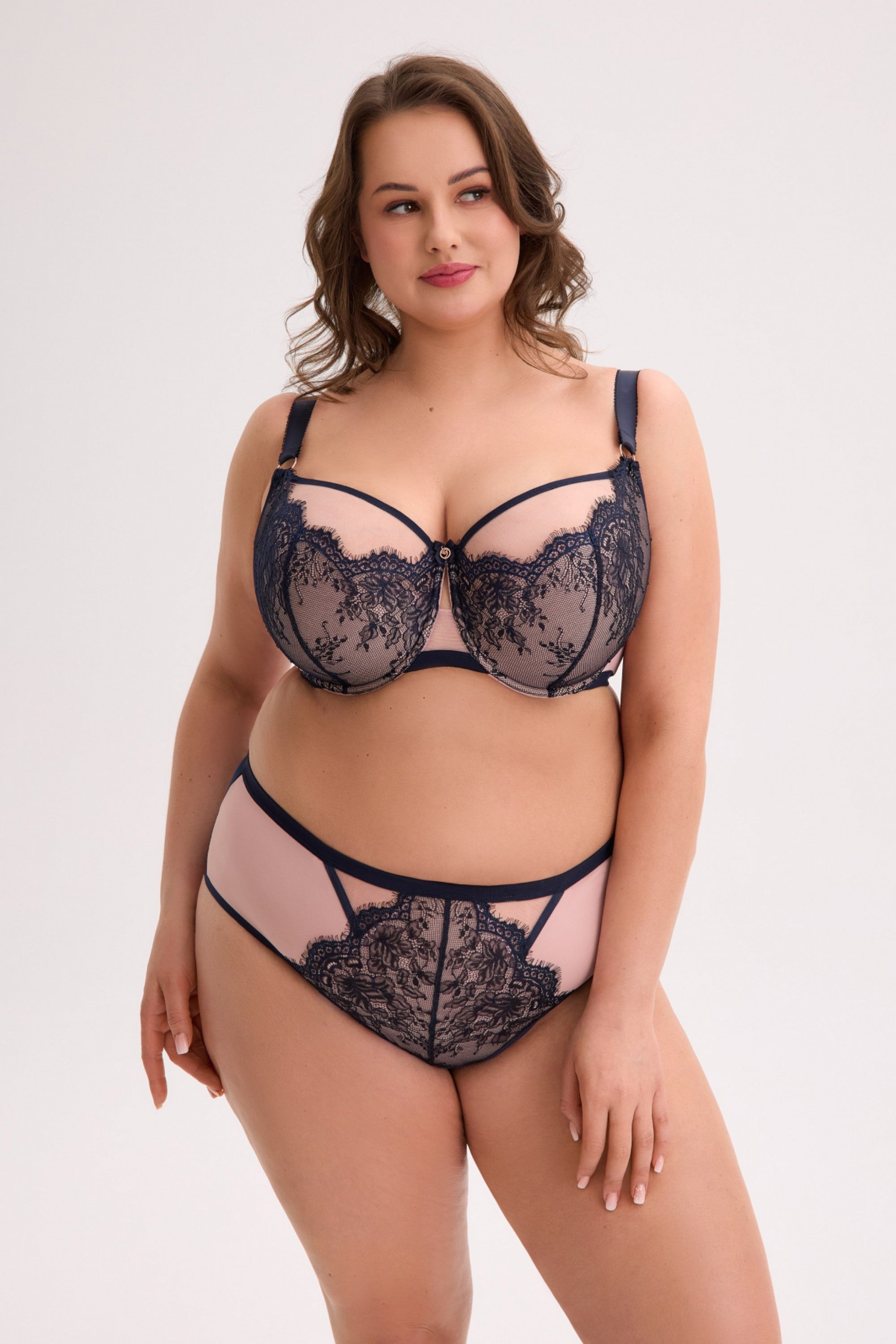 FIGI AINA GFP 1273 GRANATOWO-RÓŻOWY