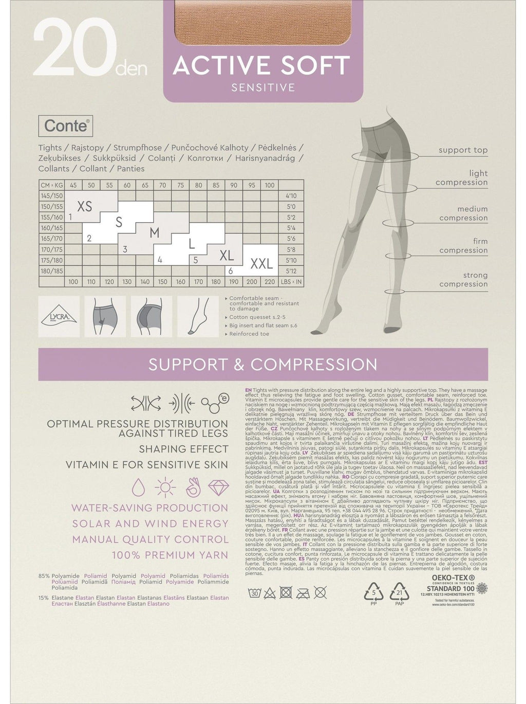 RAJSTOPY ACTIVE SOFT 20 DEN R.2-4