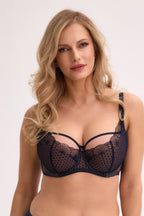 BIUSTONOSZ PÓŁMIĘKKI VEDA BSO 1323 GRANATOWY