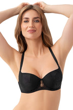 BIUSTONOSZ BAŁKONETKA ERATO K962 CZARNY