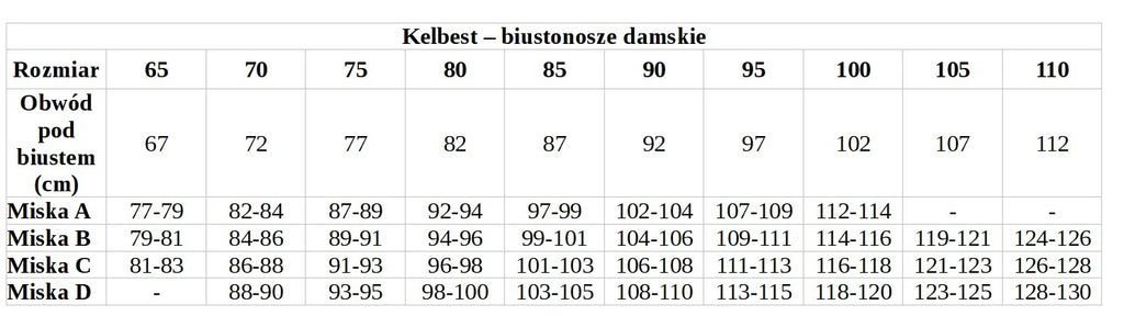 BIUSTONOSZ NATHALIE BAWEŁNA