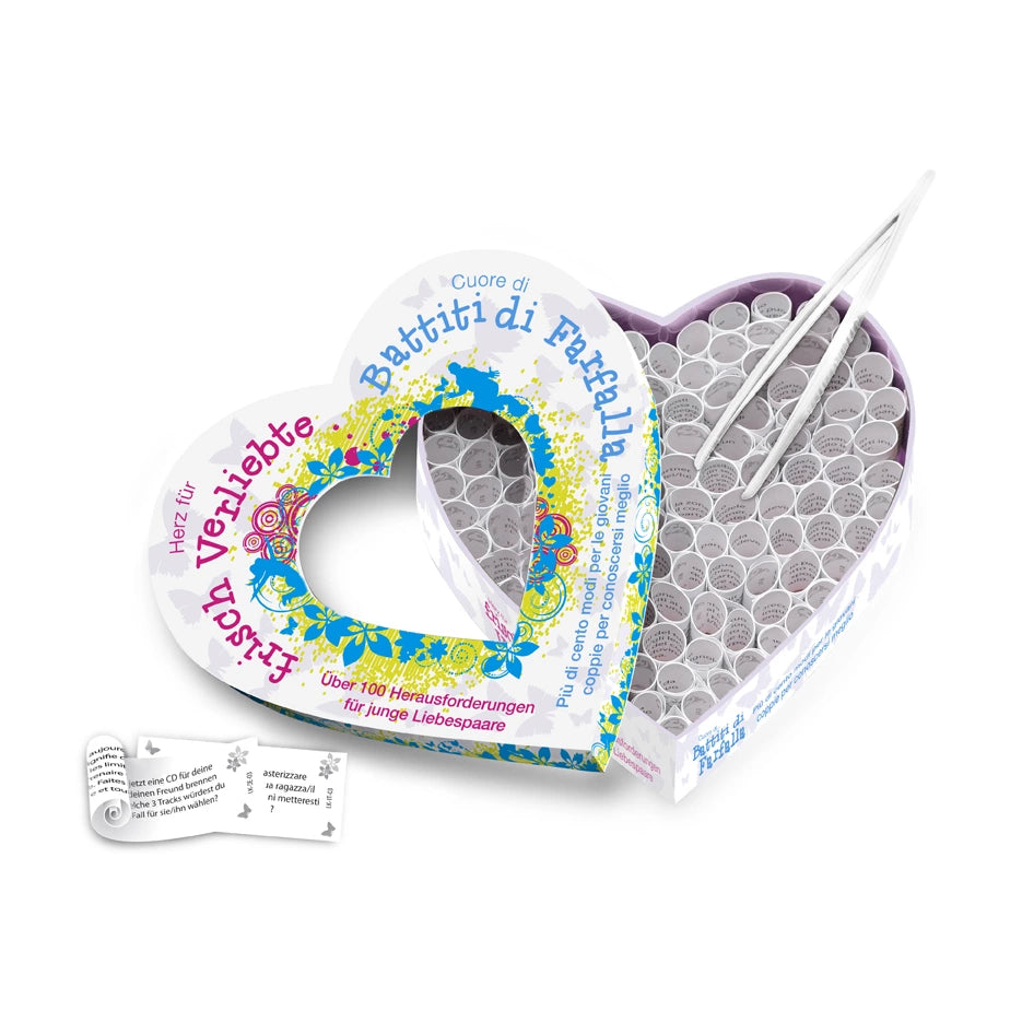 Herz & Cuore - Zestaw 100 Wyzwań dla Młodych Par, wersja DE-IT