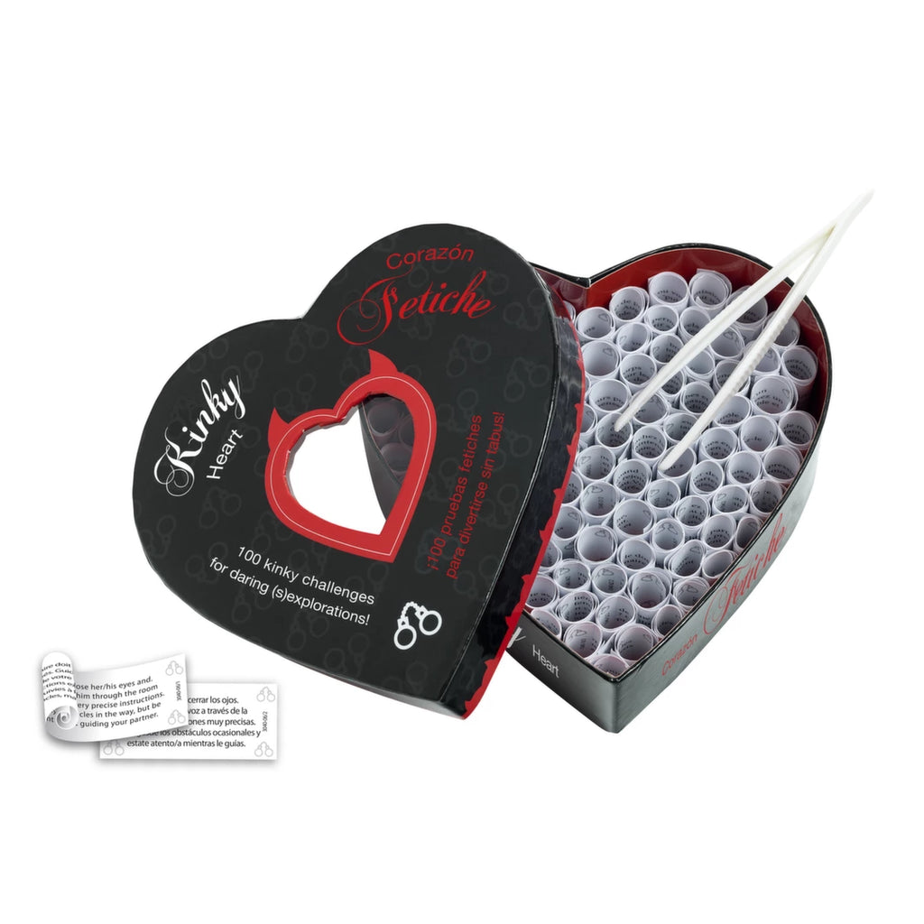 Kinky Heart & Corazon Fetiche - Zestaw 100 wyzwań dla par w pudełku serce