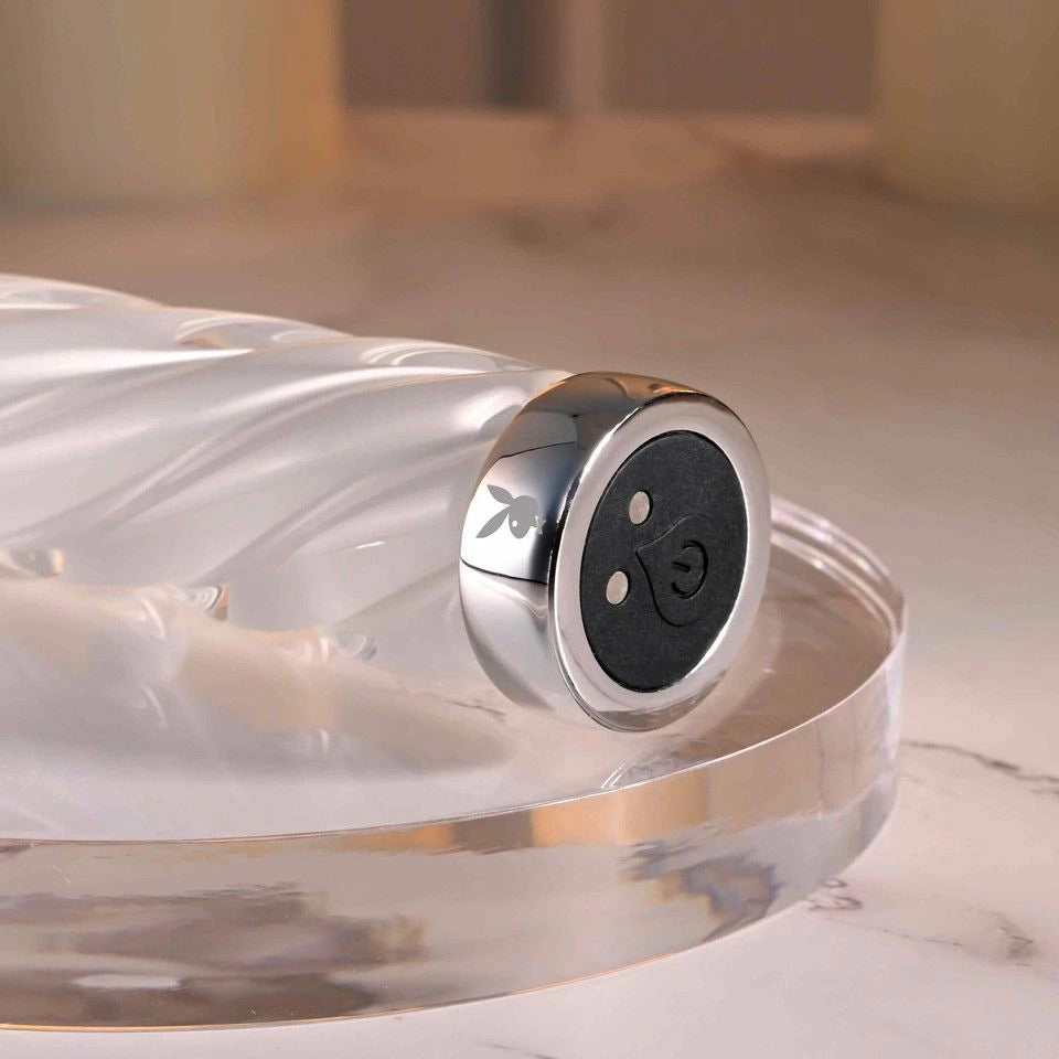 Playboy In A Twist szklany stymulator spiralny, 17,5 cm, wibracje