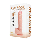 RealRock Model Prosty Wibrujący 23 cm Flesh z Przyssawką