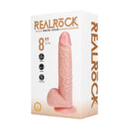 RealRock Model 8 Wibrujący Anatomiczny System z Przyssawką Tan 20,5 cm