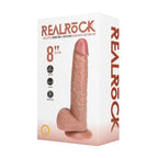RealRock Tan 8" 20,5 cm model z systemem wibracji i przyssawką